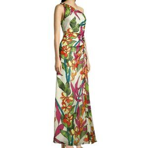Ungaro $995 Ambrose One Shoulder Floral Maxi Dress XS NWT